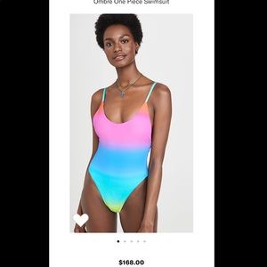 NWOT Pilyq rainbow one piece swimsuit!